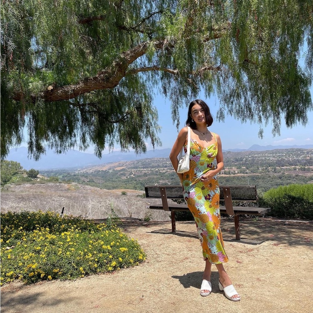Nasty Gal Flower Maxi Dress